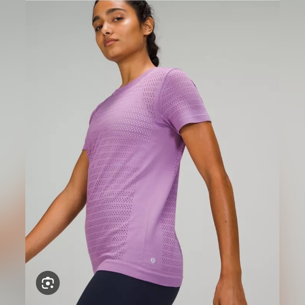 Lululemon Swiftly Breathe Short Sleeve Wisteria Purple Athletic Athleisure